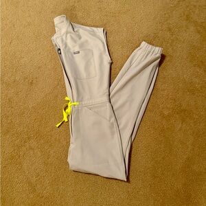 Figs Bone Jumpsuit